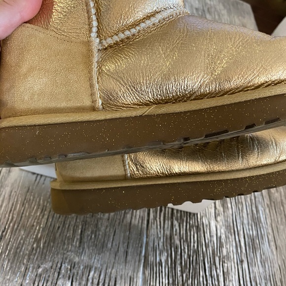 Ugg Bailey Button Gold Boot - Picture 8 of 8